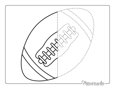 Football Coloring Pages Fun Football to Trace and Color