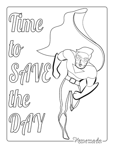 Superhero Coloring Pages Cool Superman Running Save the Day