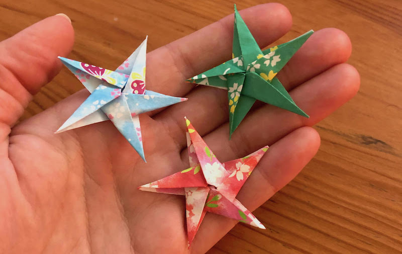 how to make 3d origami stars step by step