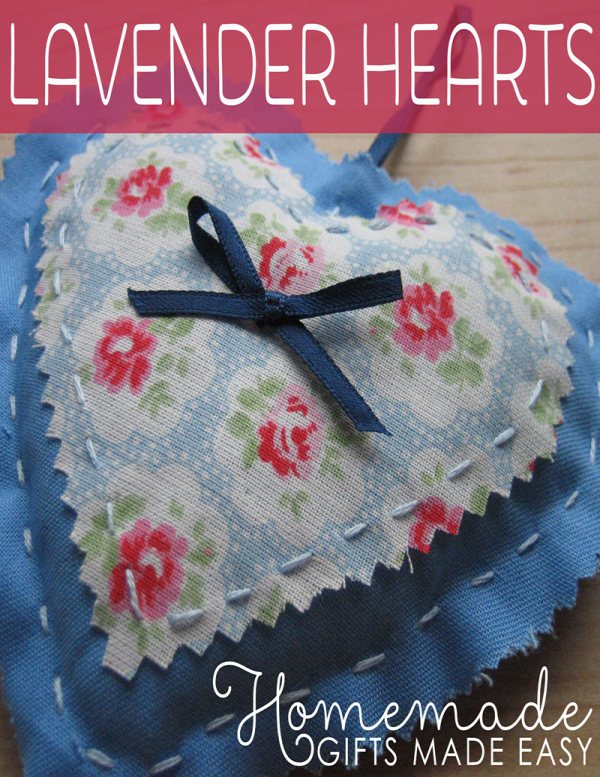 homemade birthday gifts to sew lavender heart