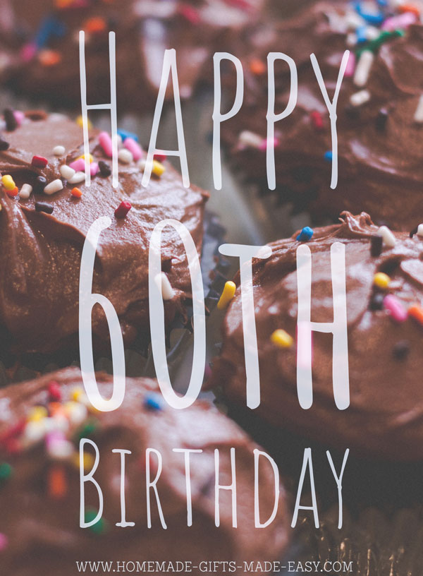 60th birthday wishes chocolate cupcakes