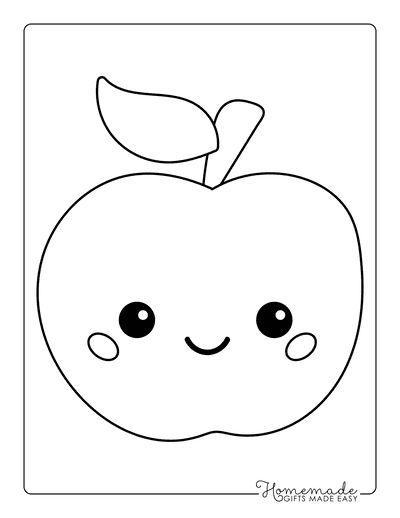 apple with lines template