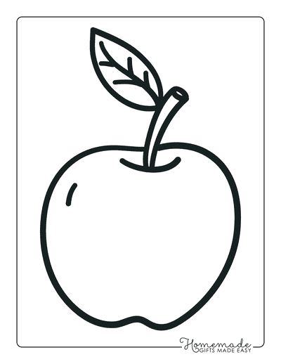 smelling clipart black and white apple