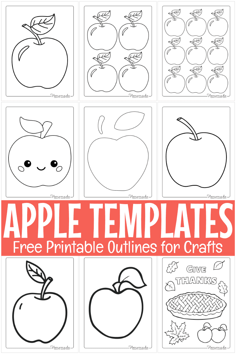 apple fruit template