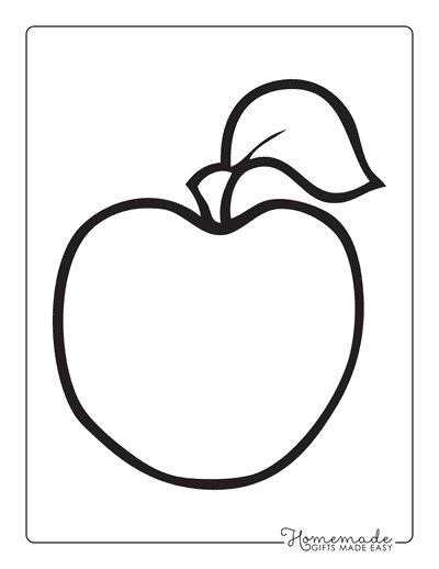 smelling clipart black and white apple