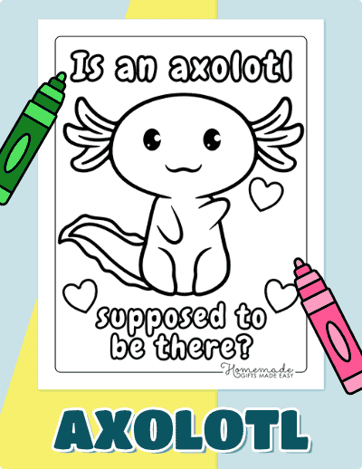 Axolotl Coloring Pages