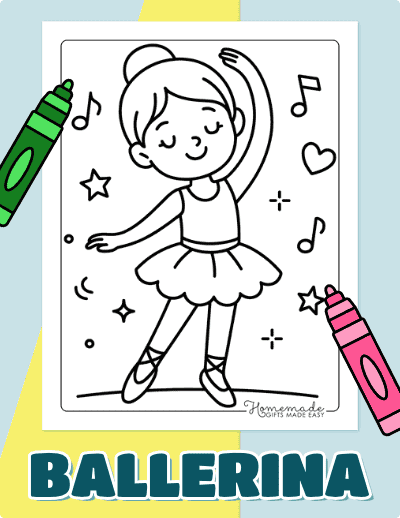 Ballerina Coloring Pages