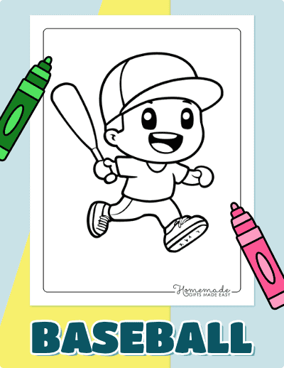 Baseball Coloring Pages