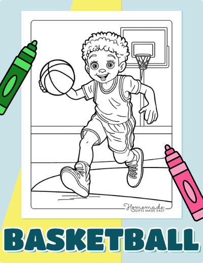 Basketball Coloring Pages
