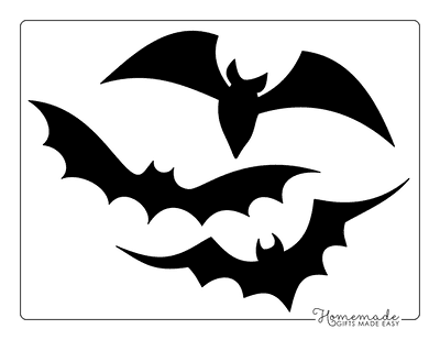 Flying Bat Stencils