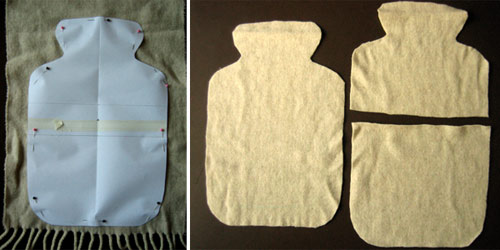 HOT WATER BOTTLE WITH COVER