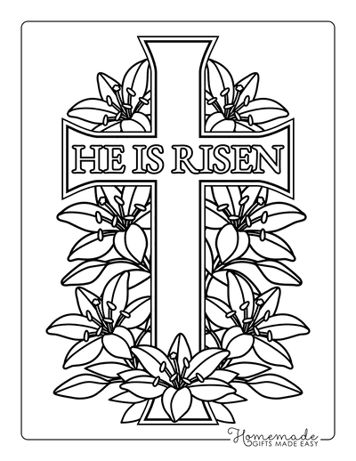 stained glass coloring pages easter risen christ