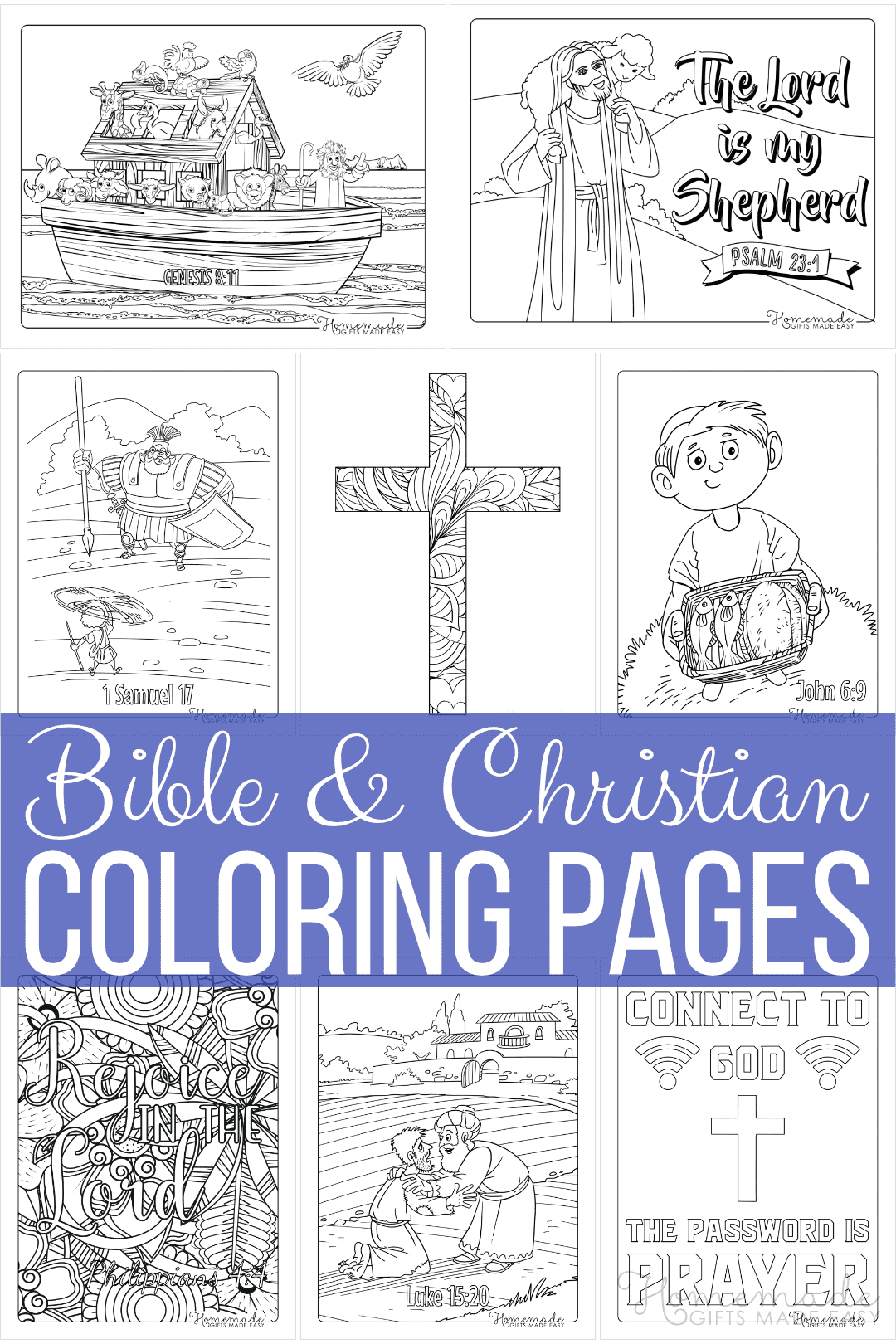 Free Bible Coloring Pages for Kids Adults