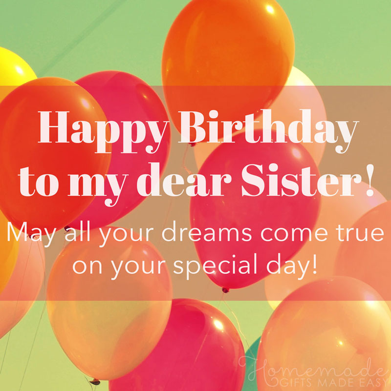 Cute Sister Birthday Quotes