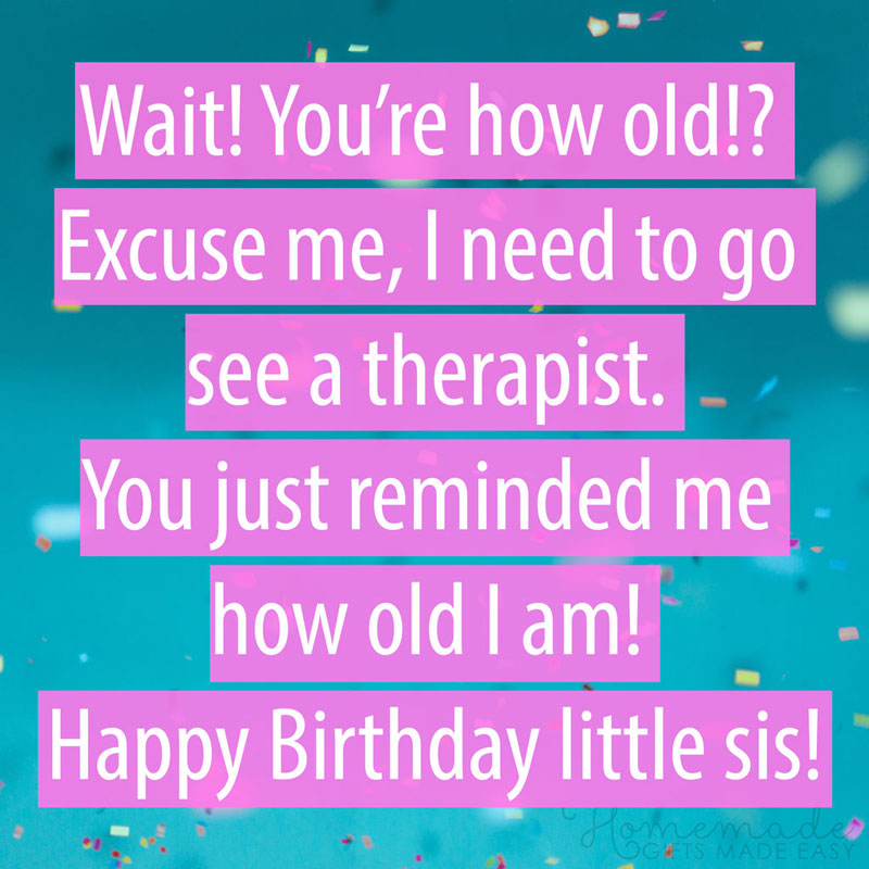 younger sister birthday quotes