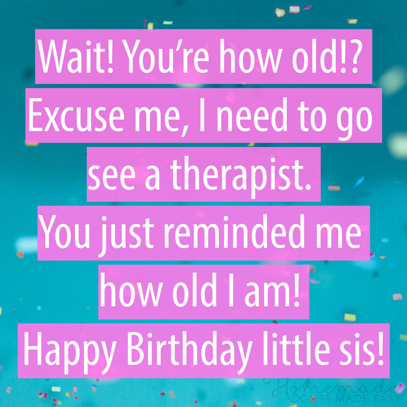 Birthday Quotes For Little Sister