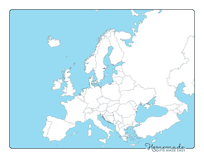 Blank Europe Map