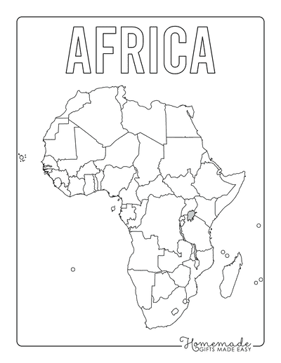 Blank Map of Africa