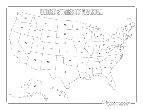 Blank Map Color Printable
