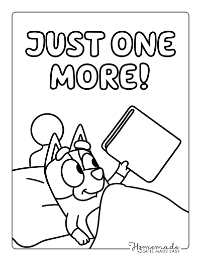 Bluey Coloring Pages Easy Bluey Outline Coloring Sheet Bedtime Story