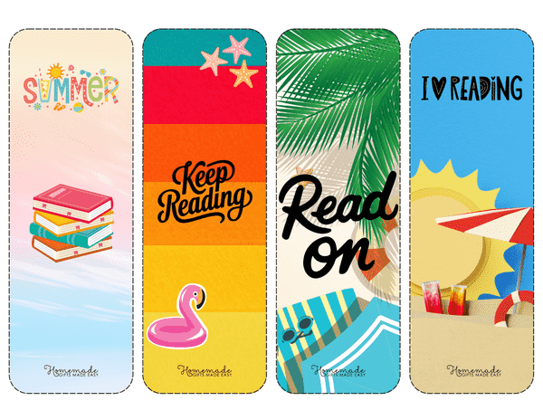 Bookmark Templates Summer Beach Reads