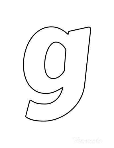 Bubble Letters Marker Lowercase G