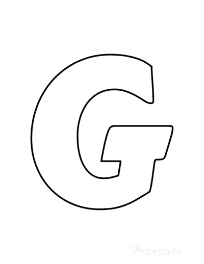 Bubble Letters Marker Uppercase G