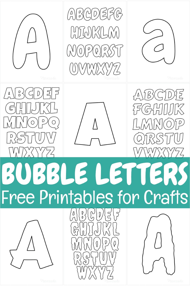 Free Printable Bubble Letters For Crafts SmartLiving 888 758 9103