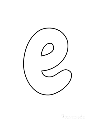 the letter e fancy lowercase