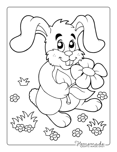 Free Printable Rabbit and Bunny Coloring Pages