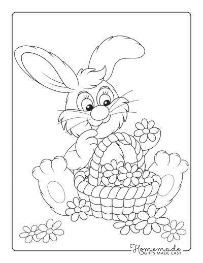 Free Printable Rabbit and Bunny Coloring Pages