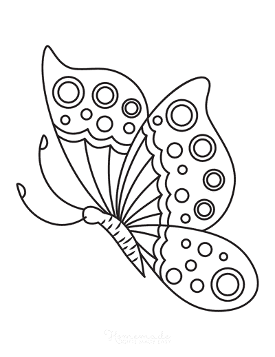 butterfly pictures to print and color