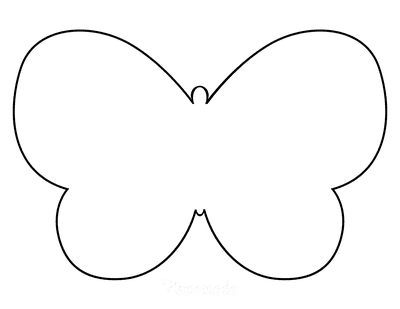butterfly outline template