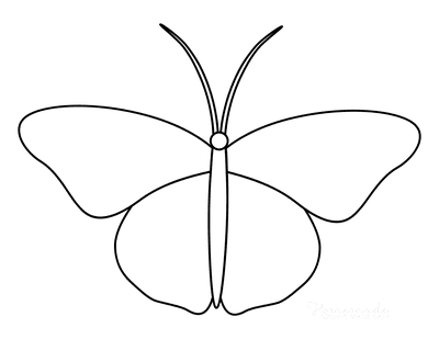 Free Printable Butterfly Templates & Outlines