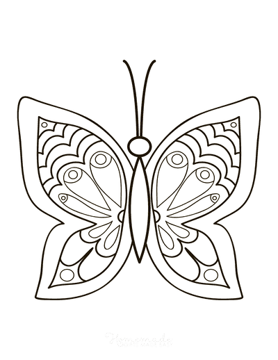 116 Best Butterfly Coloring Pages Free Printables For Kids Adults