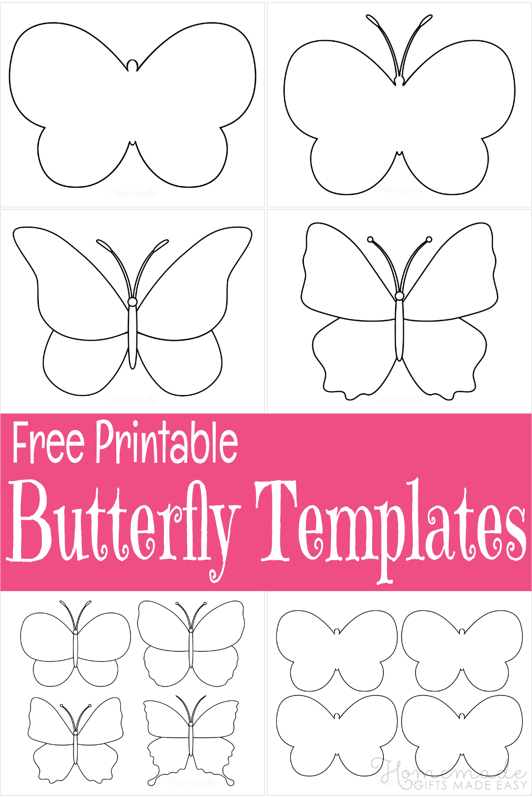 Premium Vector | Butterfly outline drawing for kids