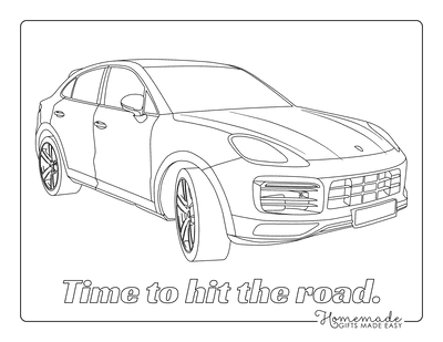 Car Coloring Pages Luxury Car Time to Hit the Road