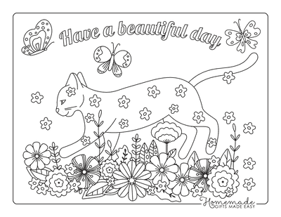 61 Cat Coloring Pages for Kids u0026 Adults  Free Printables