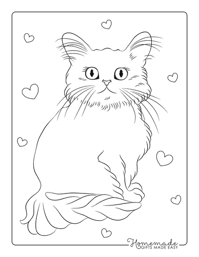 61 Cat Coloring Pages for Kids & Adults | Free Printables