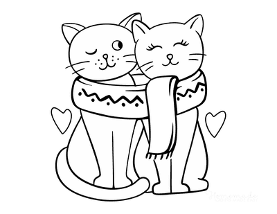Printable Cat Coloring Pages – Carrie Elle