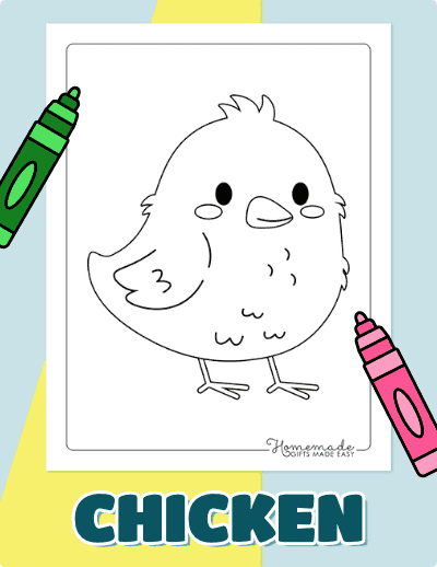 Chicken Coloring Pages