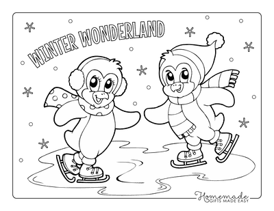 Kawaii Winter and Christmas Adult Coloring Book : A Winter