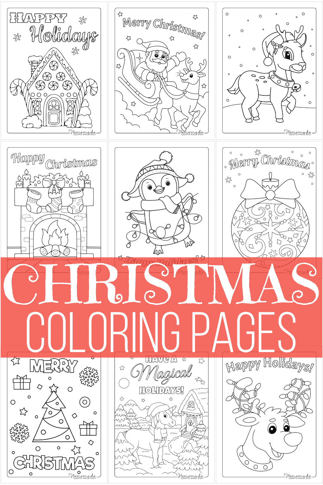 250+ Free Original 16+ Kid Christmas Coloring Pages Printable for Kids & Adults - Kids Activities Blog