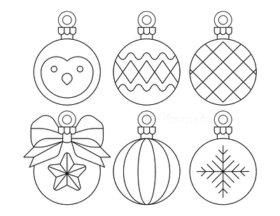 christmas ornament templates kids