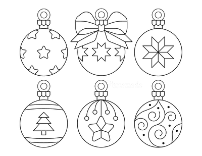 christmas ornament templates for kids