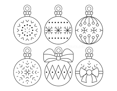 christmas ornament templates for kids