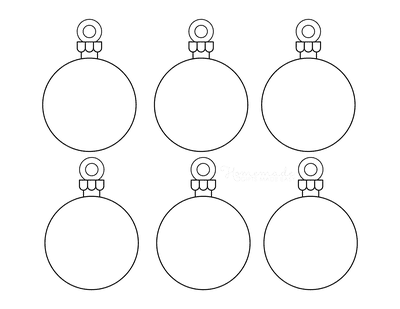 Printable Christmas Ornaments Coloring Pages and Templates