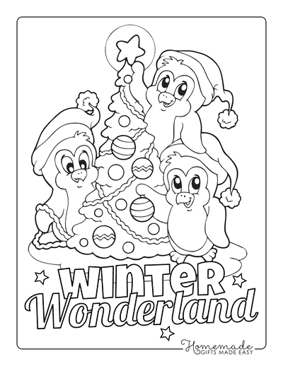 Christmas Artwork Mini Coloring Pages