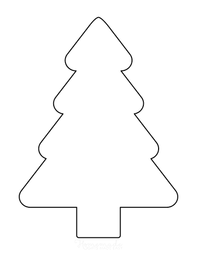 Christmas Tree Templates Free Printable Outlines Patterns in All