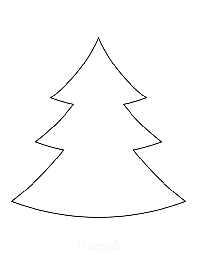 Christmas Tree Templates Free Printable Outlines Patterns In All 